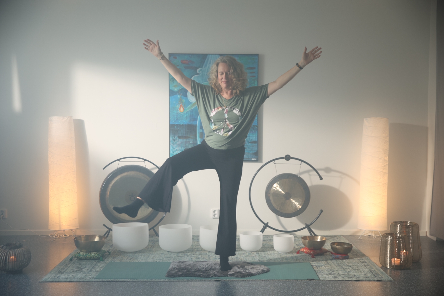 Sensing yoga och ljudbad