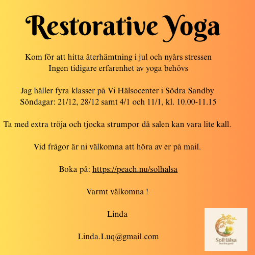 Restorative yoga