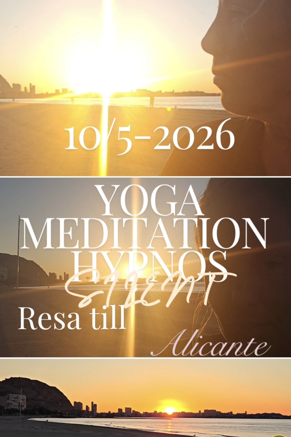 3 dagar SILENT YOGA & Meditation , Hypnos resa till Alicante