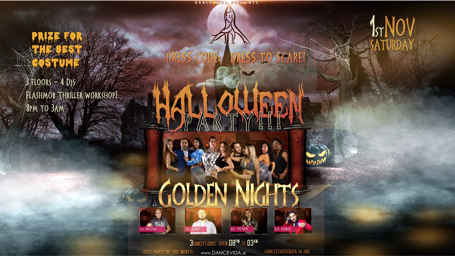 Halloween Party at Dance Vida