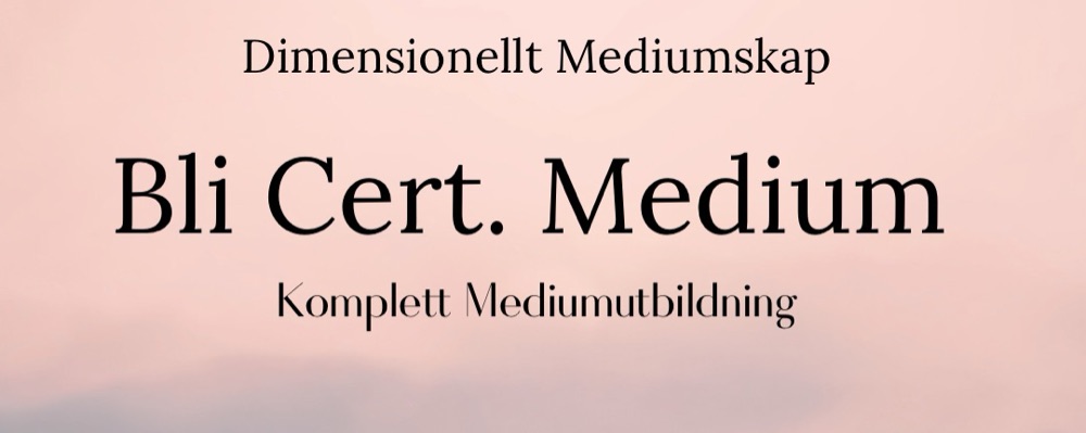 Komplett Mediumutbildning PAKETPRIS