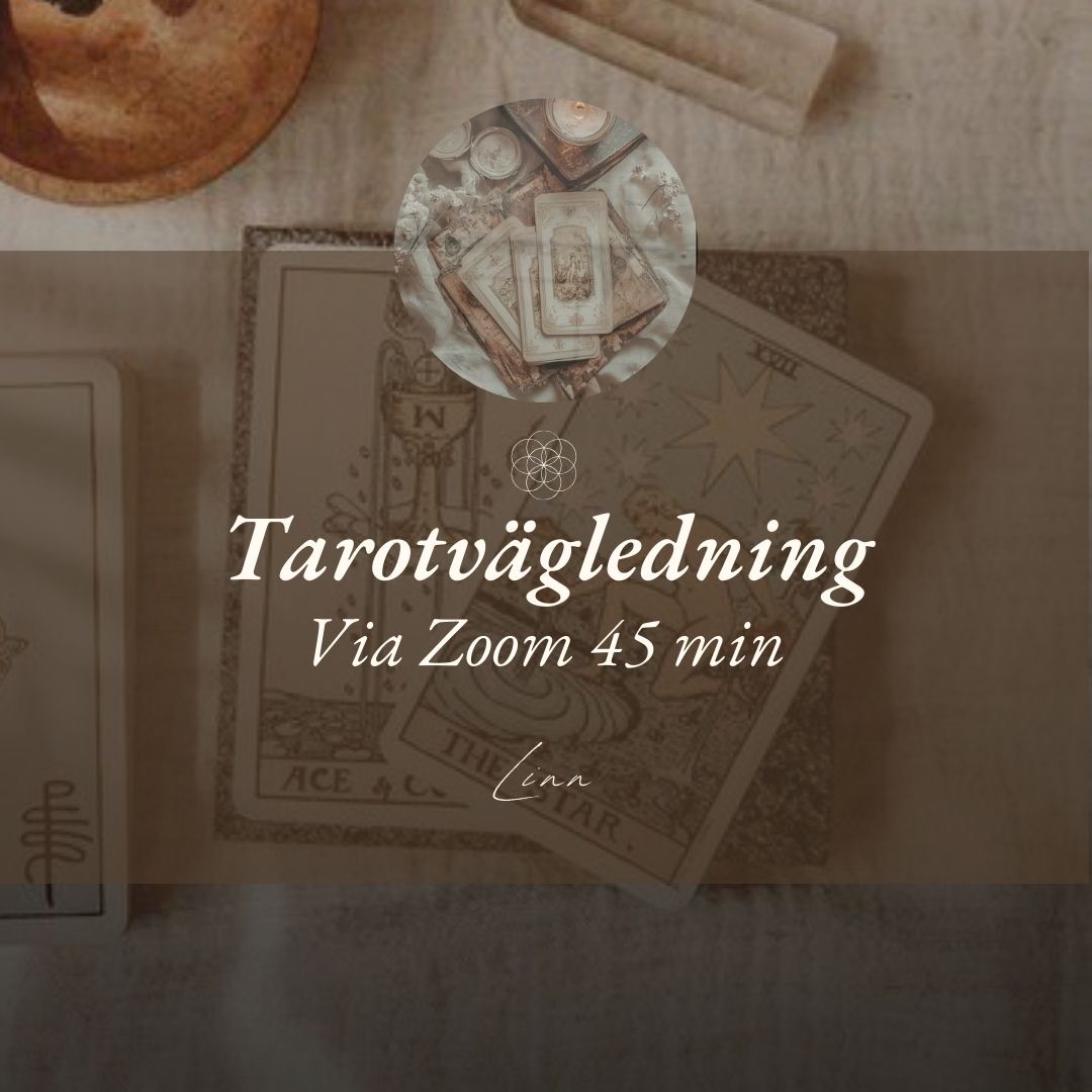 Tarotvägledning via Zoom 45 min @SEK 333.00