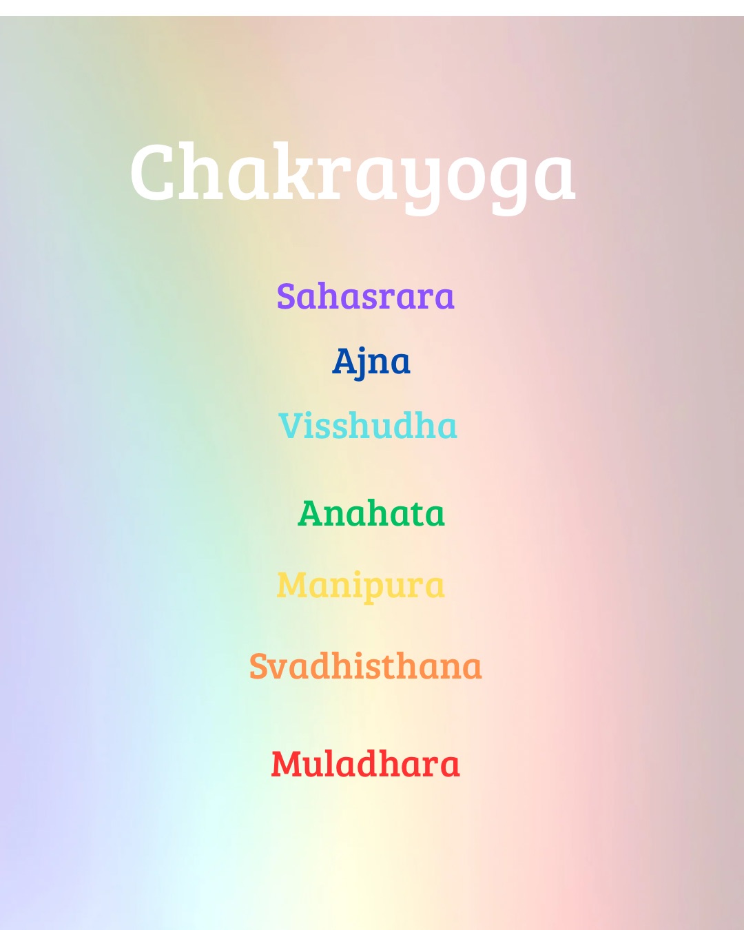 Chakrayoga 2,5 timme