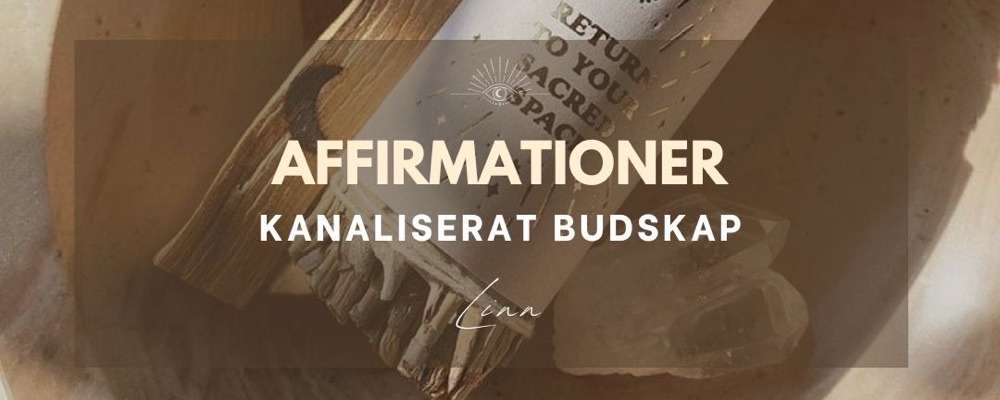 Affirmationer kanaliserat budskap övningspris @ SEK 111.00
