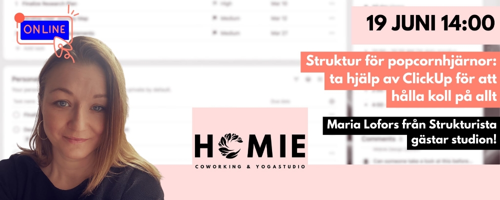 Struktur för popcornhjärnor - Maria Lofors gästar Homie