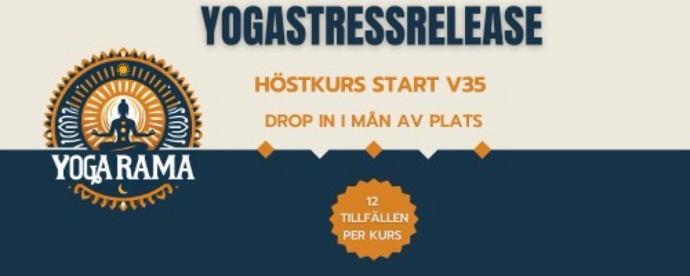 Yoga Stressrelease, 75 min, start 26/8, 12 ggr med Annalena