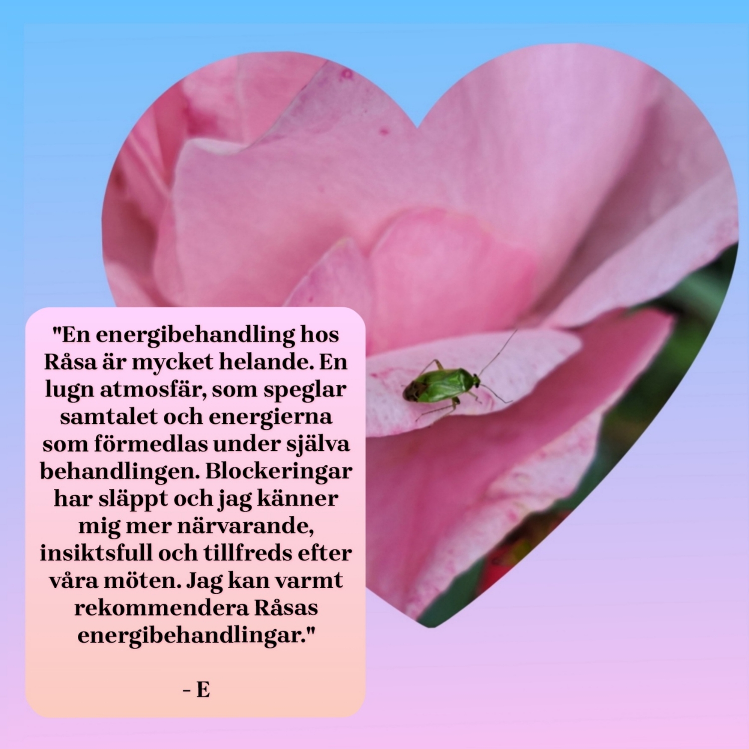 Energiterapi övningsklient distans