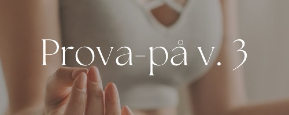 Prova - Feminine Flow med Kristina