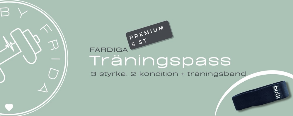 Färdiga träningspass boost elit + träningsband