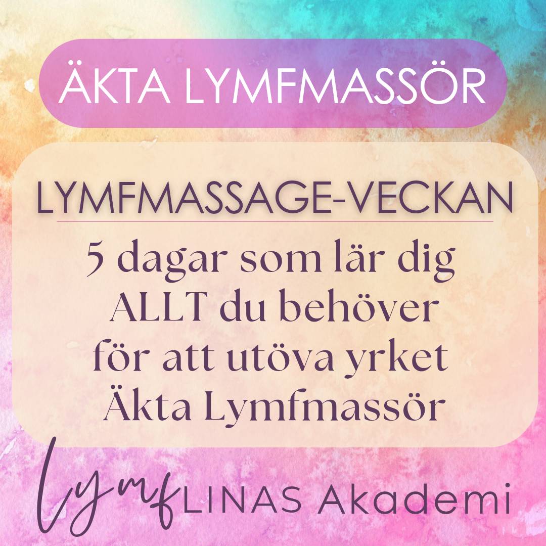 Äkta Lymfmassör- Yrkesutbildning "Lymfmassageveckan" Örebro