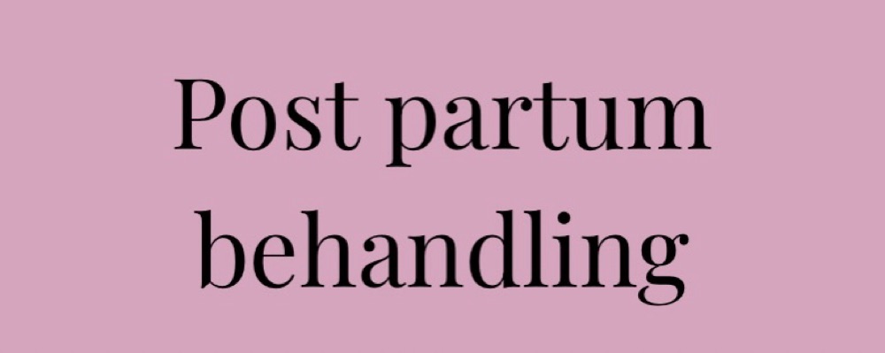 Post partum behandling