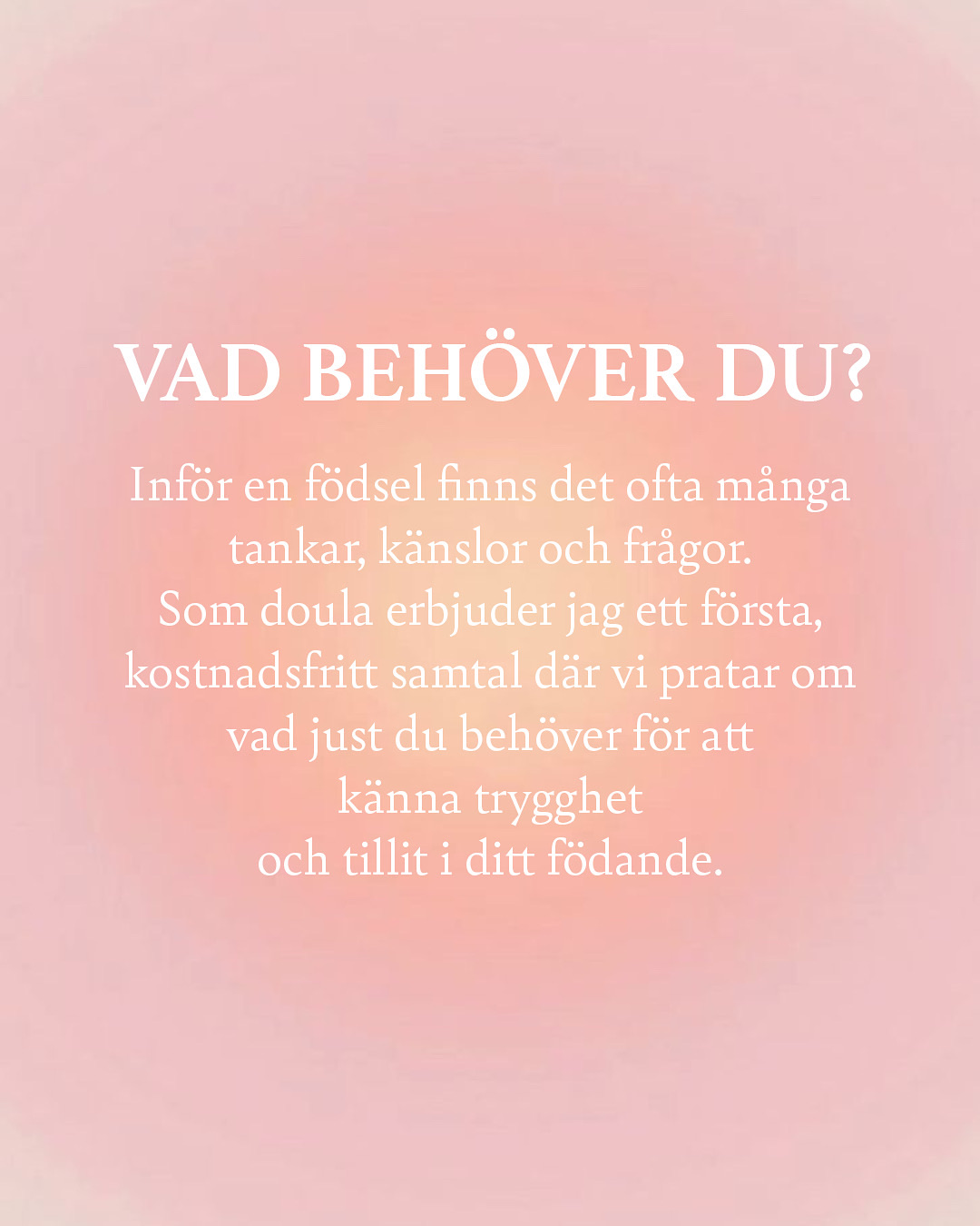 Doula före, under och efter graviditet