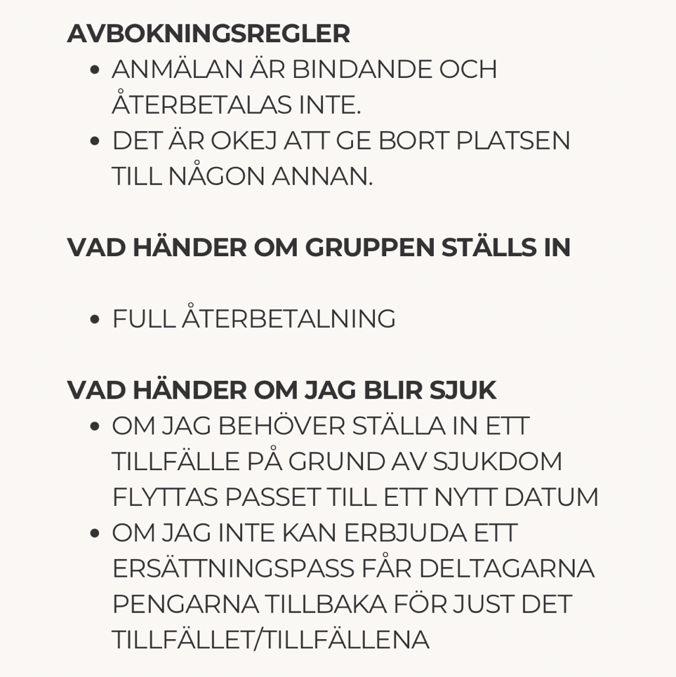 Life force activation - 5 tillfällen - endast män