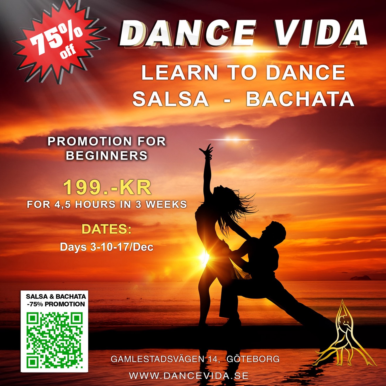 75% off! Bachata new Beginners