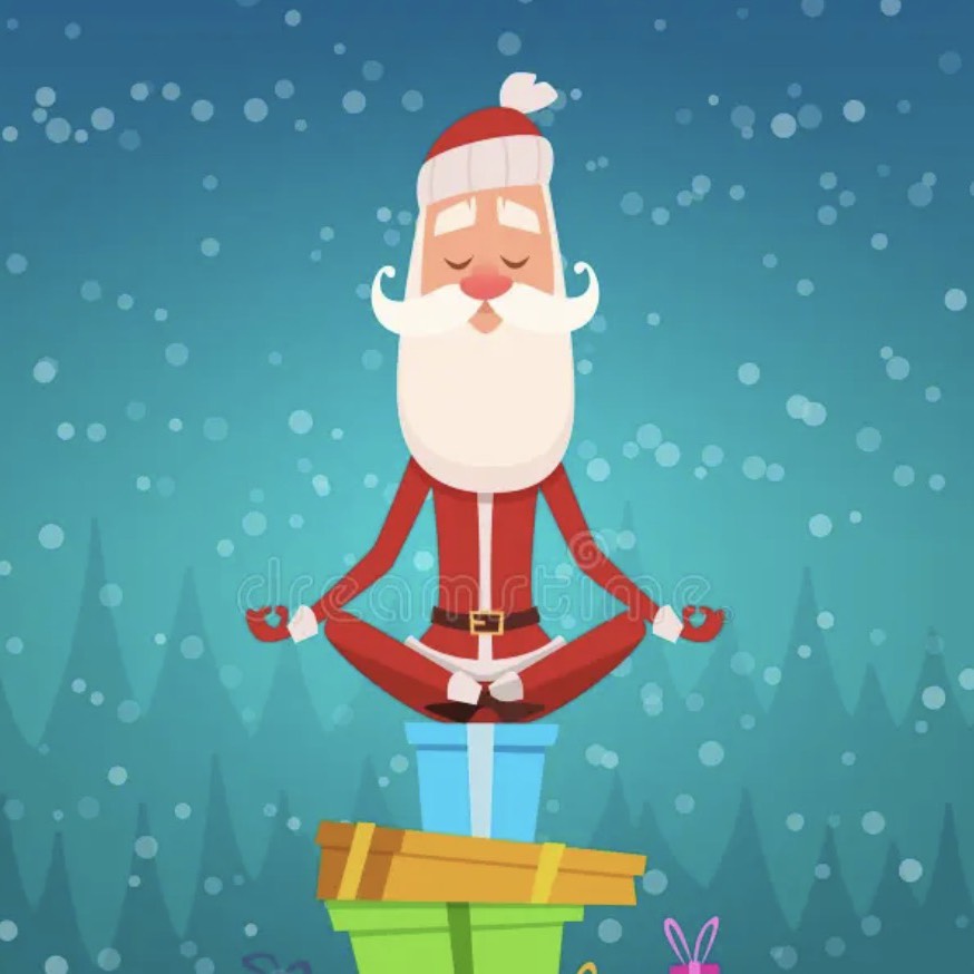 Julyoga och julfika med Rebecca