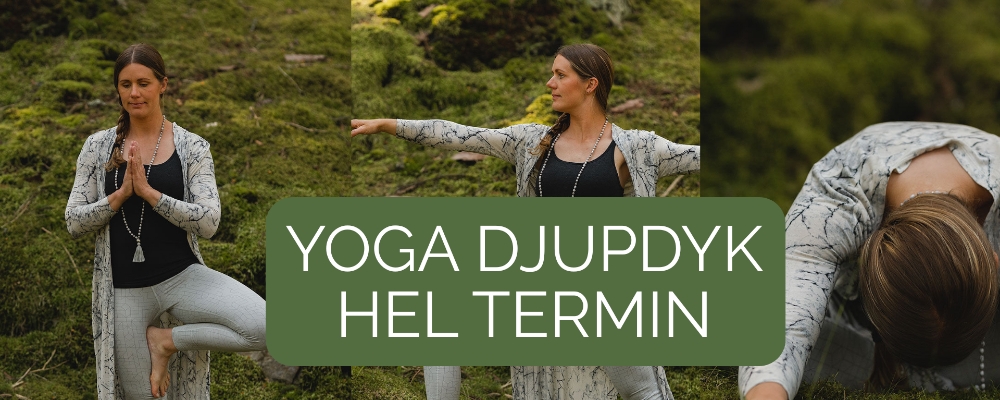 Yoga DJUPDYK HEL TERMIN höst2025. Måndagar Kl 19.15-20.30.