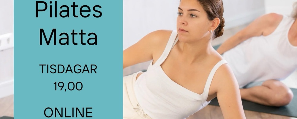 Pilates matta online 12 veckors kurs