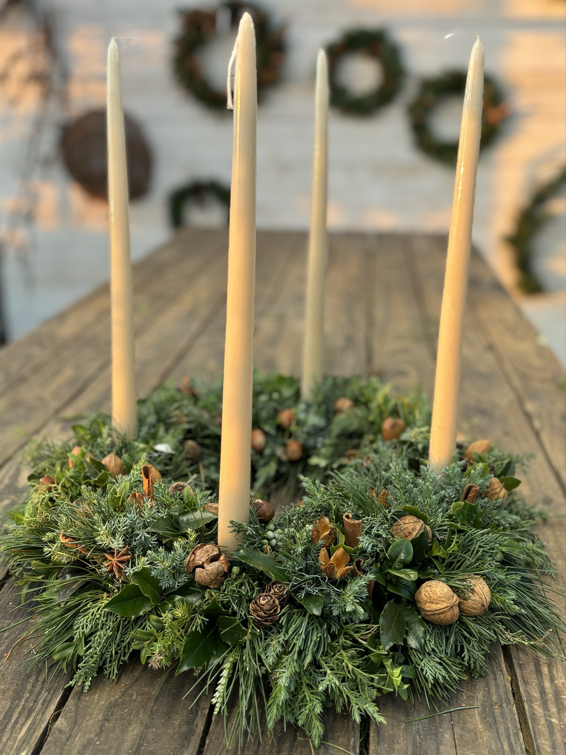 Adventsljuskrans som i Danmark