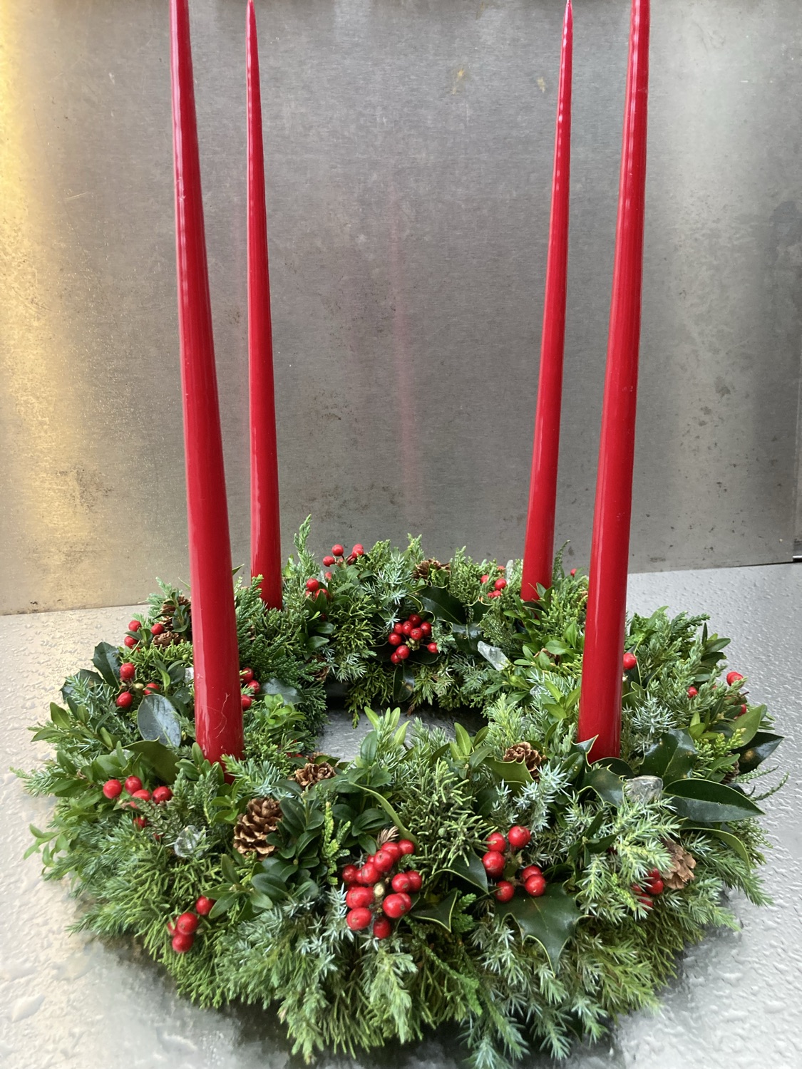 Adventsljuskrans som i Danmark