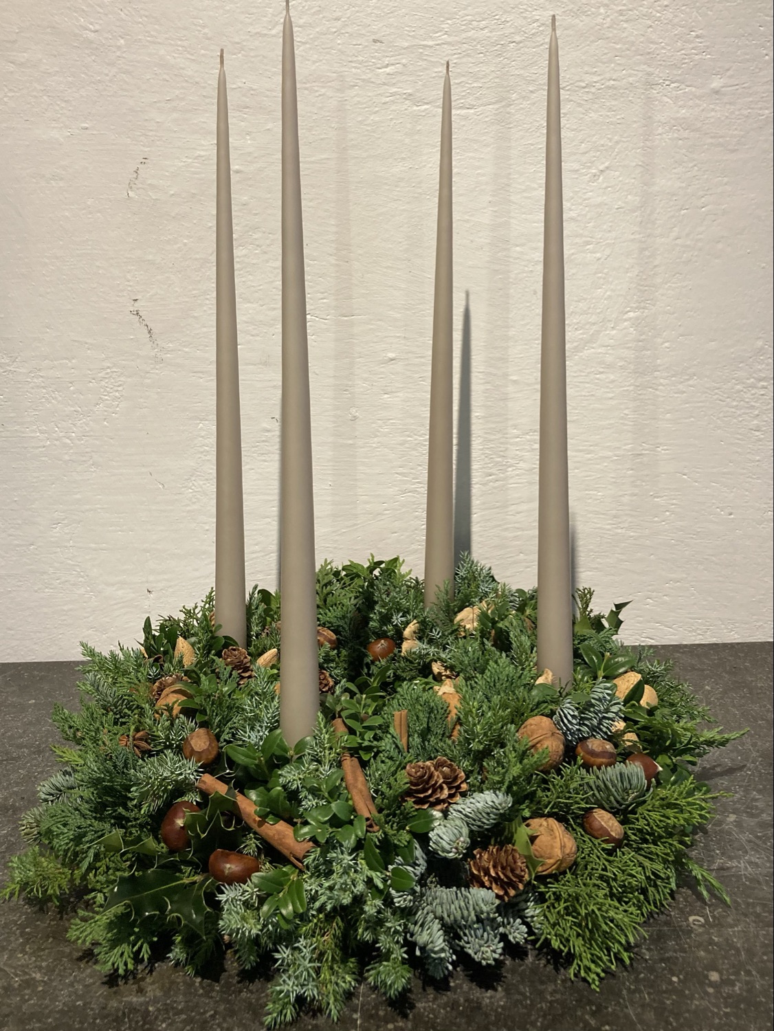 Adventsljuskrans som i Danmark