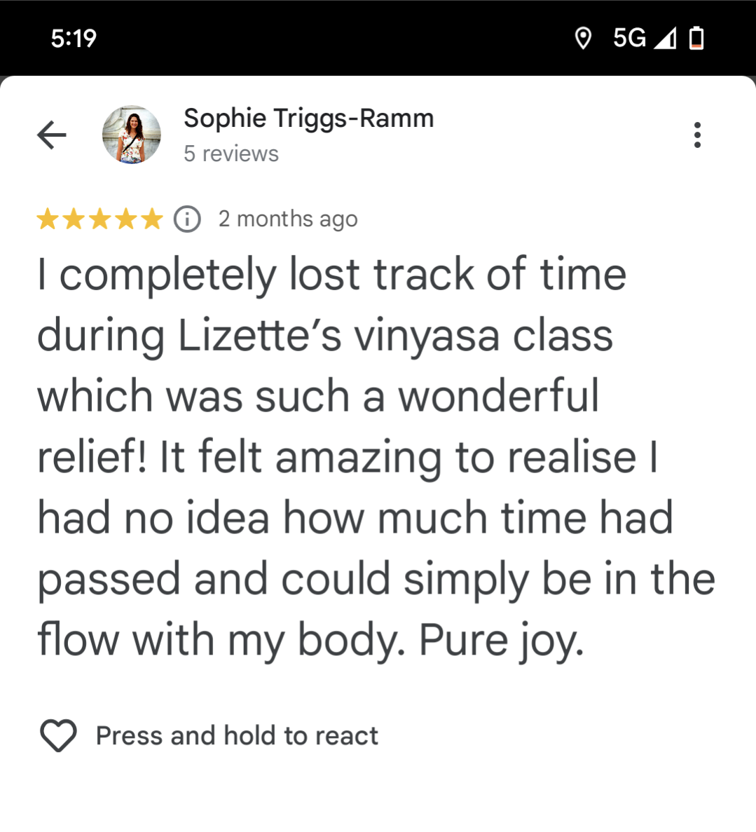 ONLINE Vinyasa Yoga 50 min