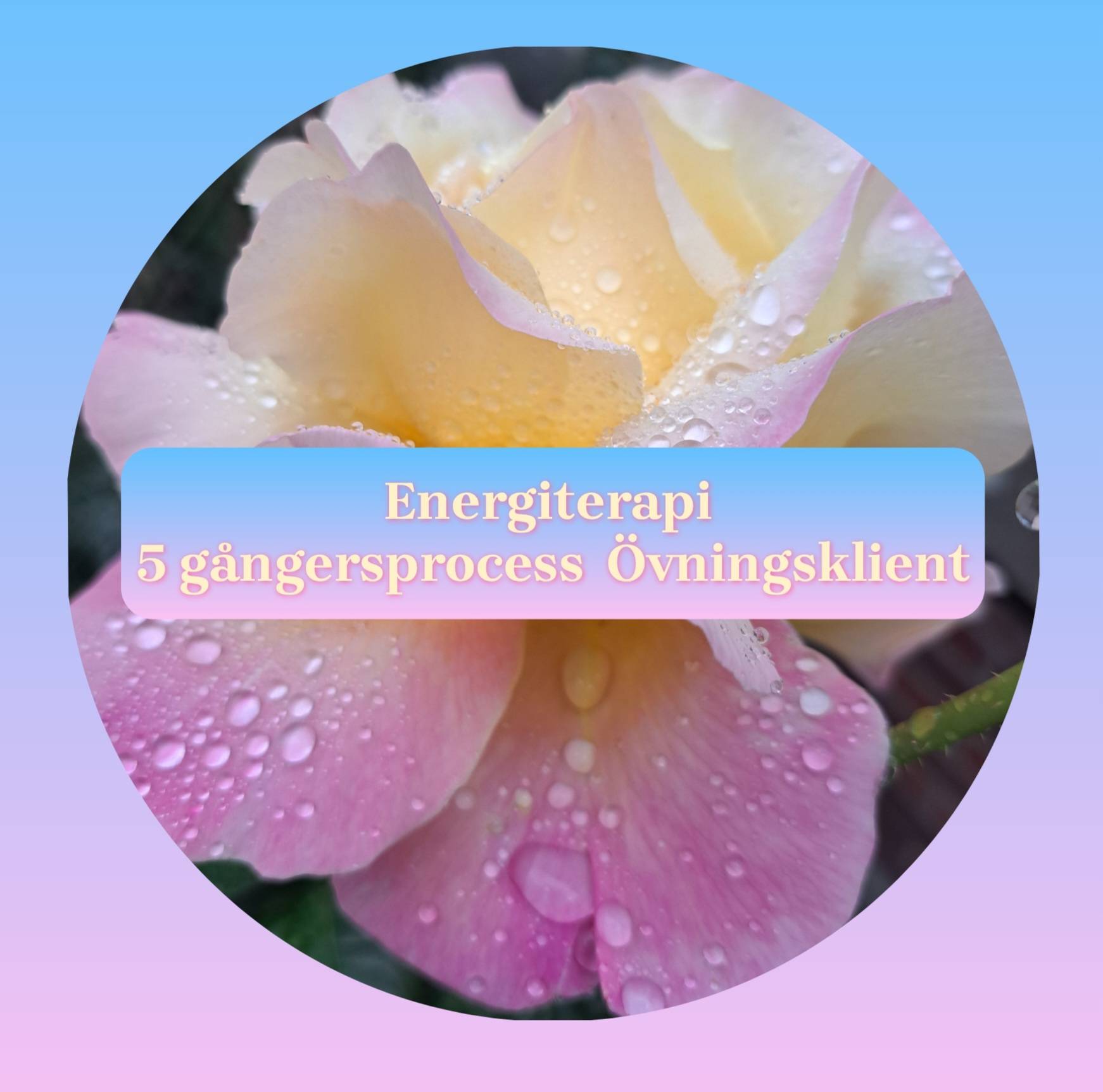 Energiterapi 5-gångersprocess övningsklient