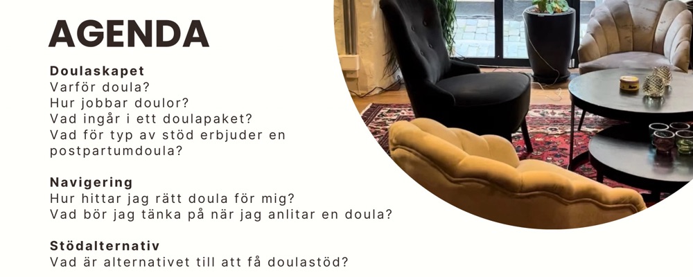 Nyfiken på doulastöd? Kostnadsfri infoträff