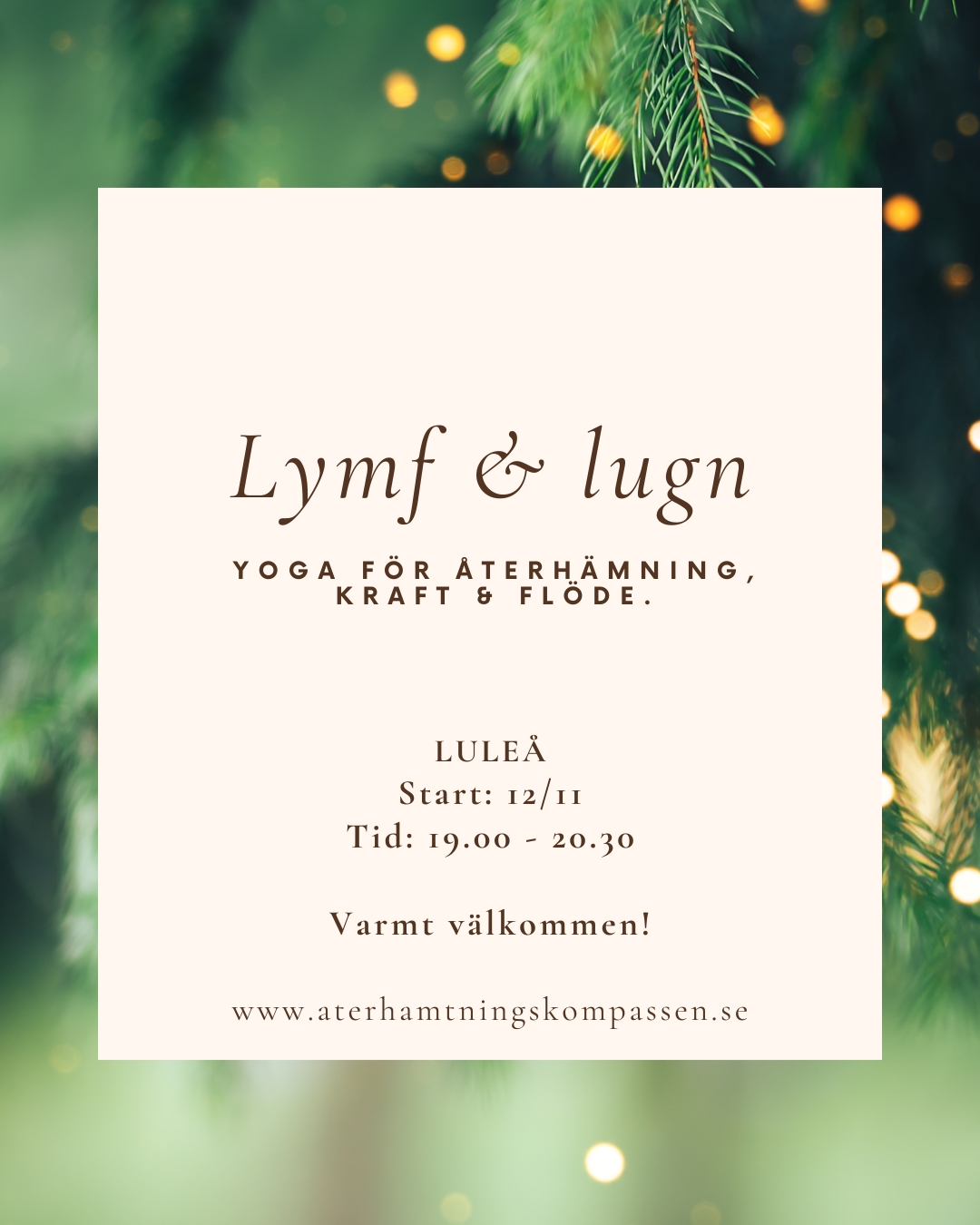 LymfYin - lymf & lugn kurststart 2