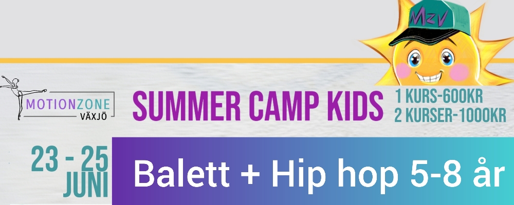 Summer Dance Camp Balett + Hip hop 5-8 år (Early bird pris)