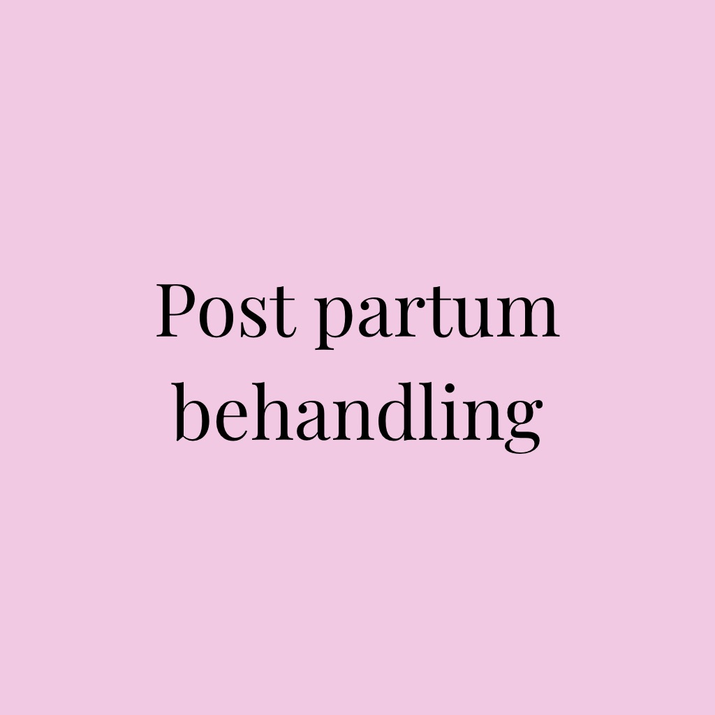 Post partum behandling