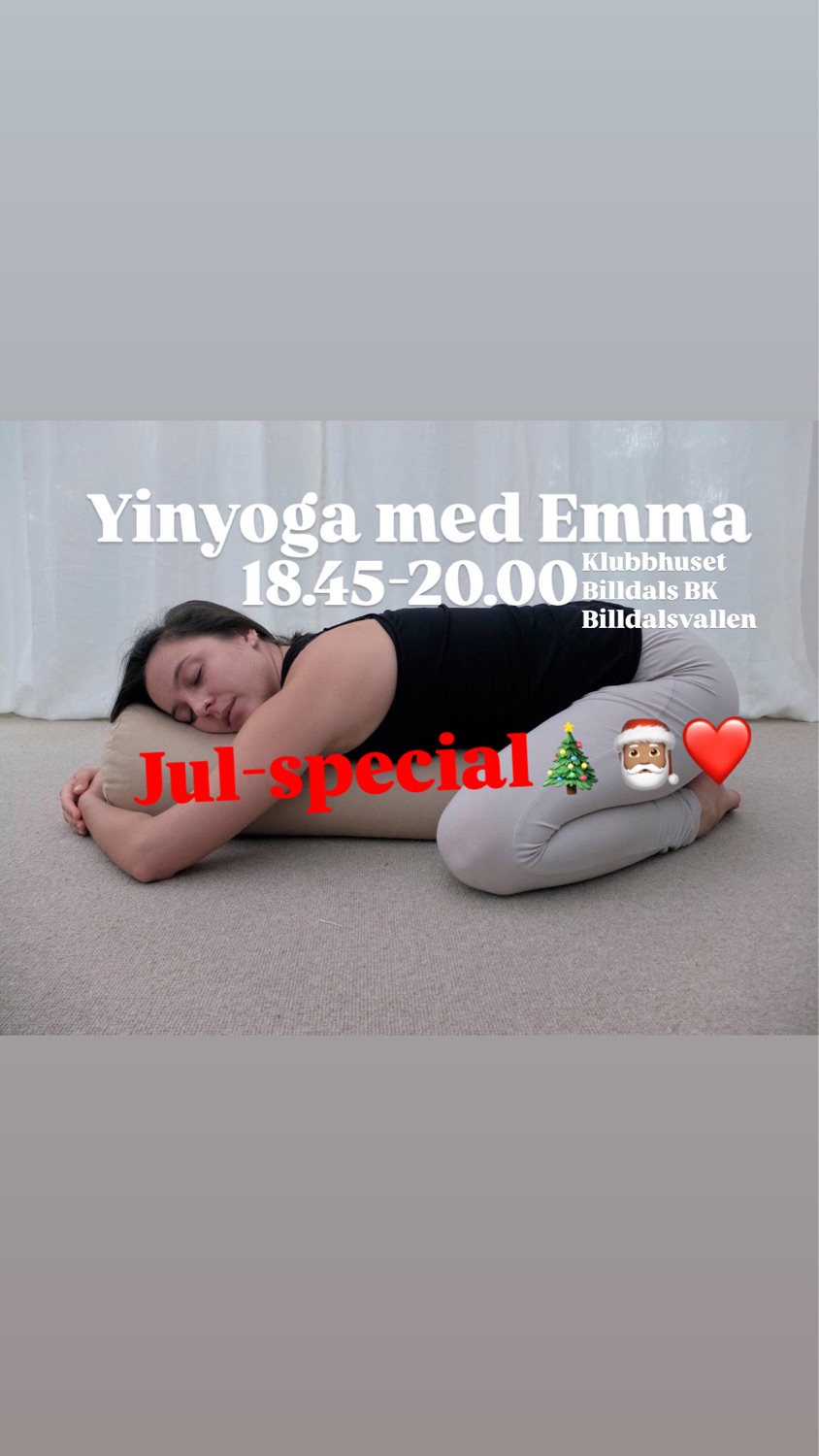 Julig Yinyoga med Emma 🎄🎅🏽✨ (Klubbhuset Billdalsvallen)