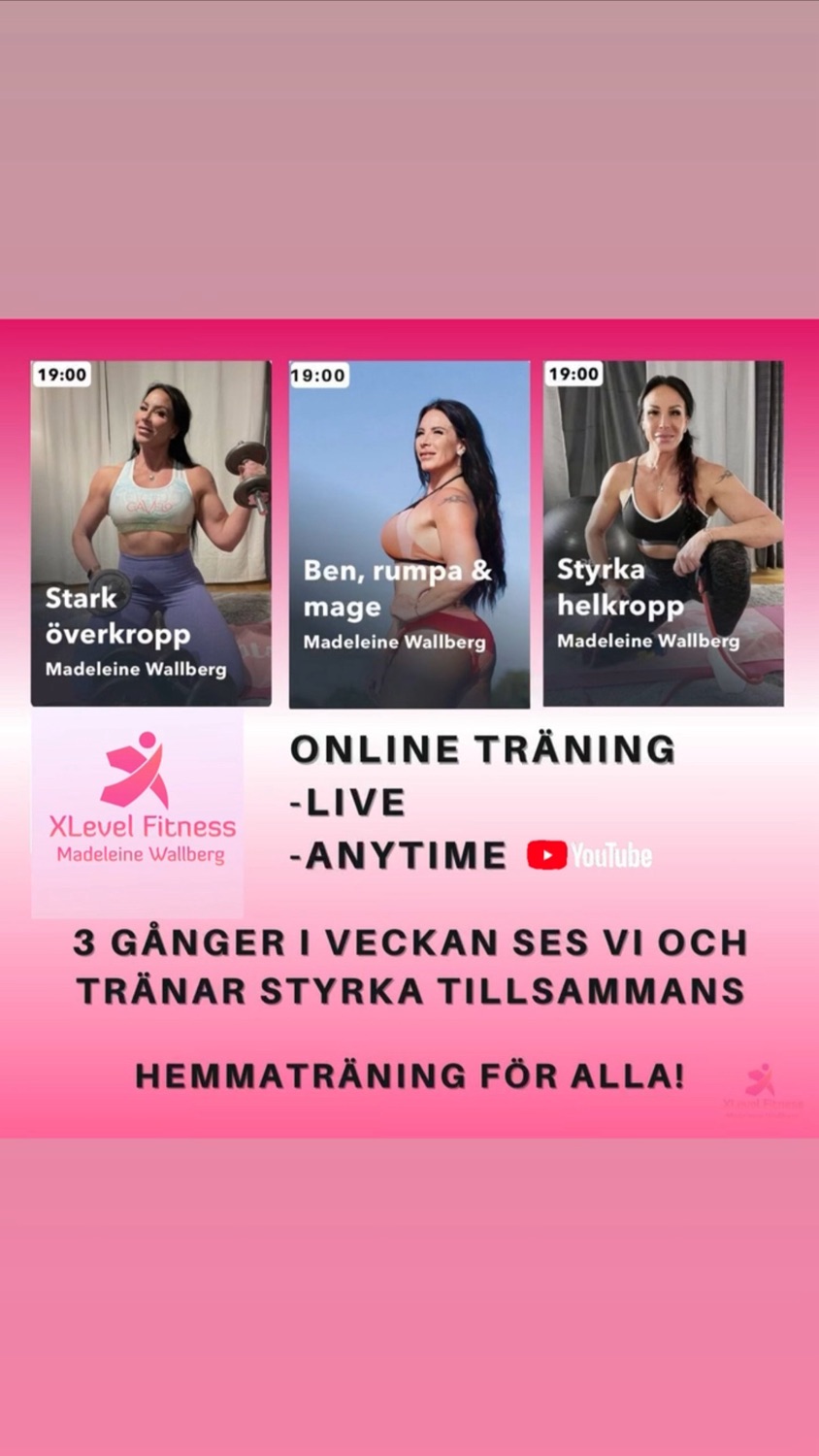 Hemmaträning LIVE Ben & rumpa 35 min söndagar kl 19.00