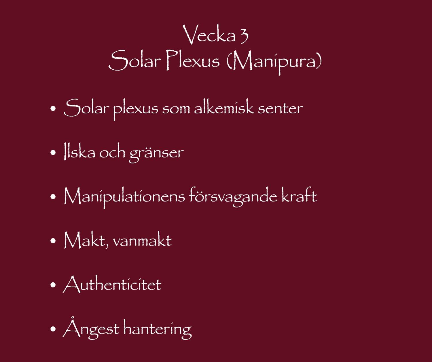 Inre Guld - 7 veckors kurs I skuggarbete för kvinnor