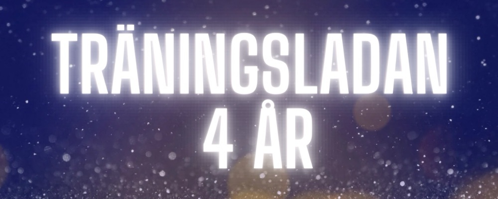 Träningsladan 4 år!