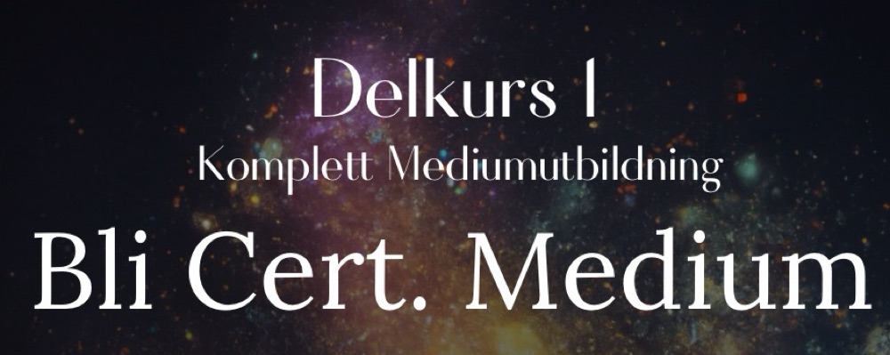 Mediumutbildning delkurs 1