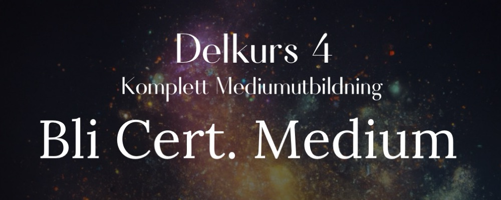 Mediumutbildning delkurs 4 (kull 3)