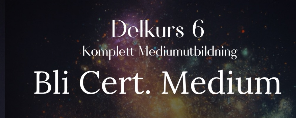 Mediumutbildning delkurs 6 (kull 2)