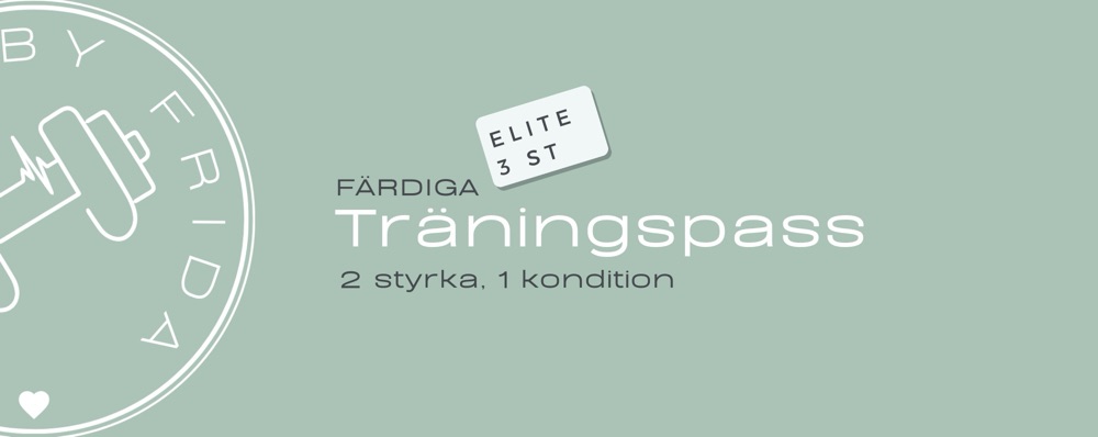 Färdigt träningsschema boost elite