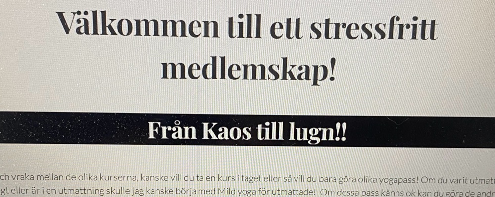 Stressfritt medlemsskap Från Kaos till Lugn!
