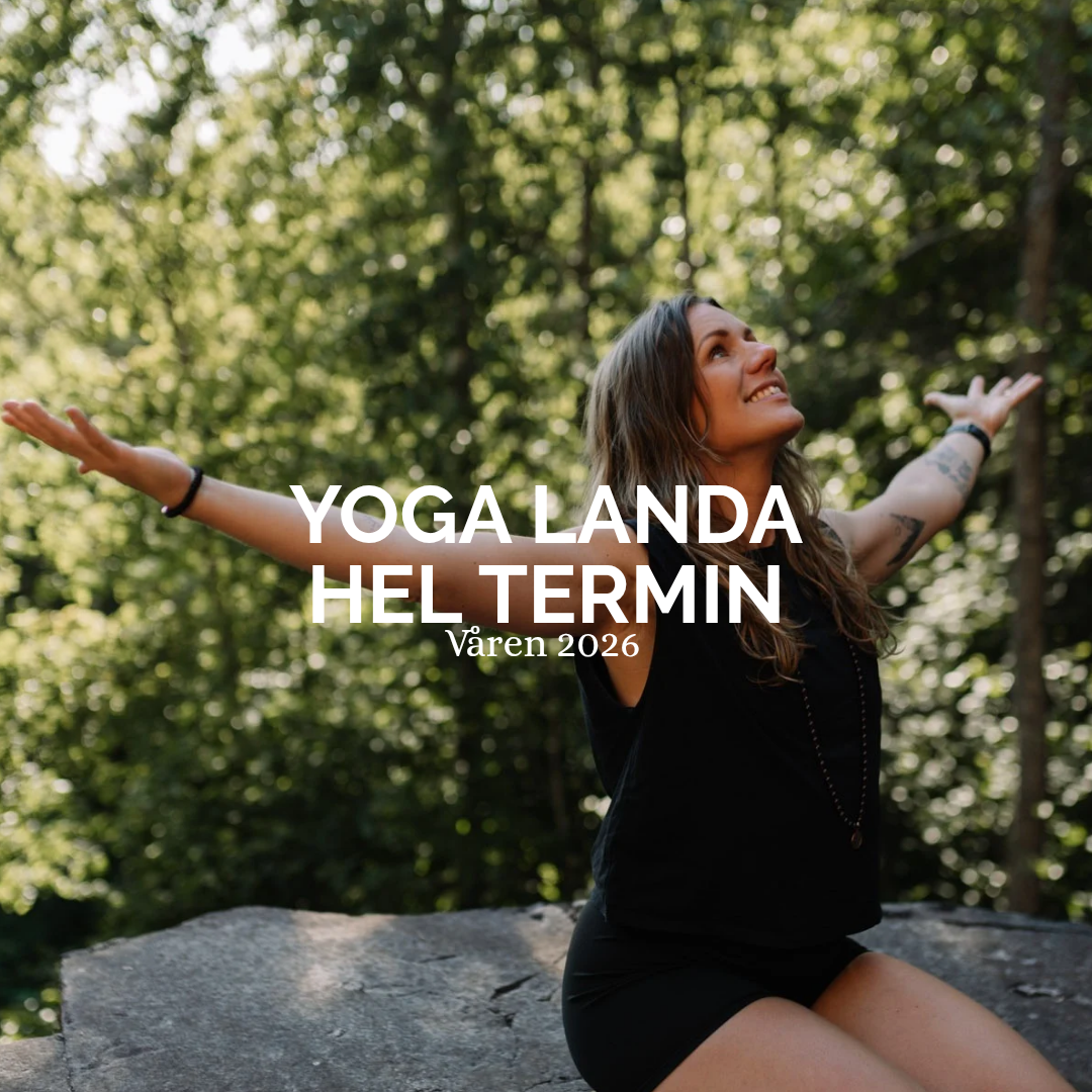 YogaLANDA HEL TERMIN. Våren2026. Onsdagar kl.18.00-19.15.