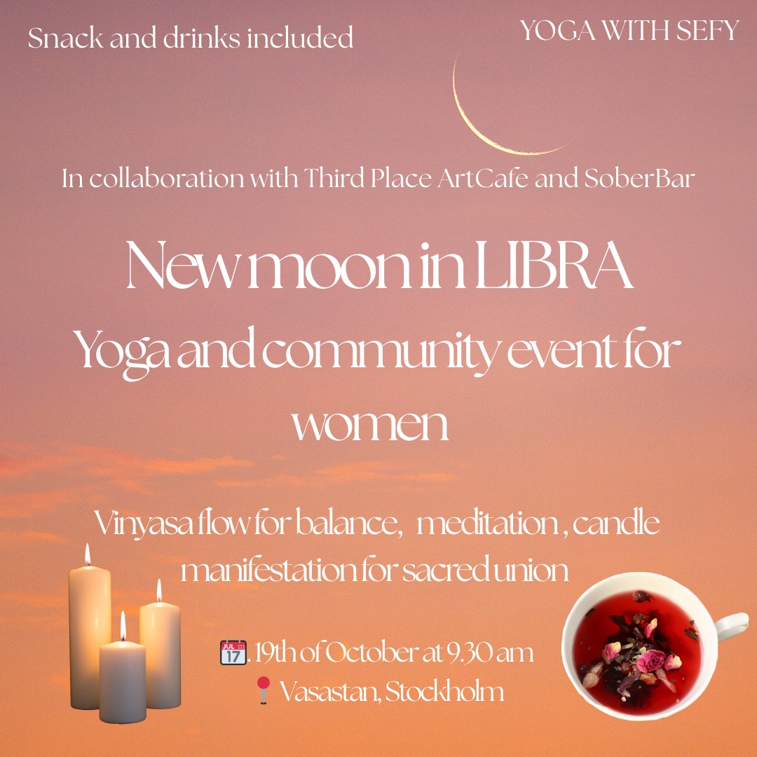 New moon in Libra- yoga class and community event for women