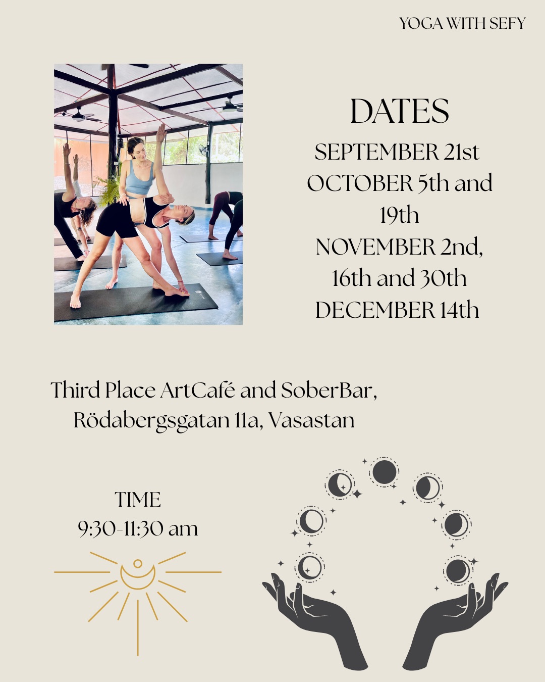 New moon in Libra- yoga class and community event for women
