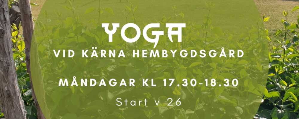 Yoga vid hembygdsgården