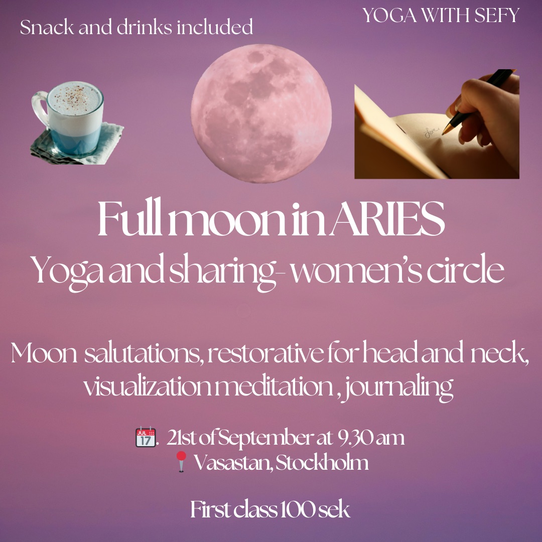 Full moon in Aries- yoga in Vasastan
