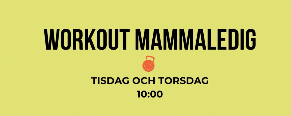 Workout Mammaledig                    Tisdag + Torsdag 10:00