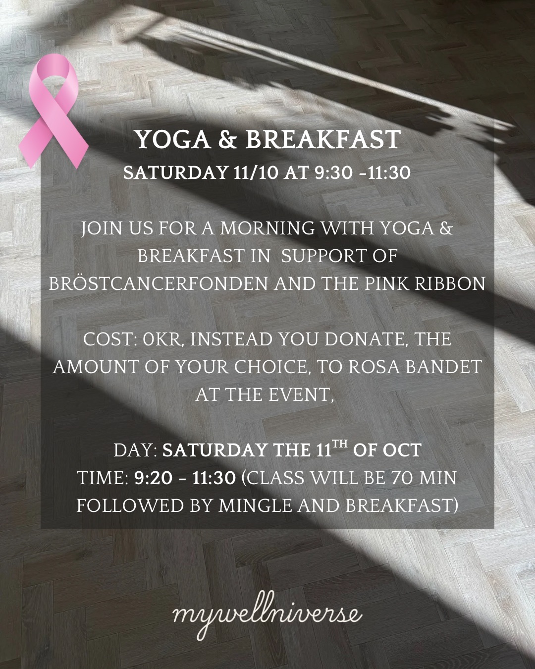 Yoga & Breakfast in support of Bröstcancerfonden
