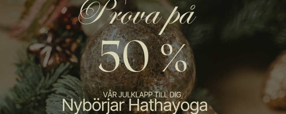 Prova på 50 % Hot Hatha NYBÖRJAR Yoga Drop-in/ Klippkort