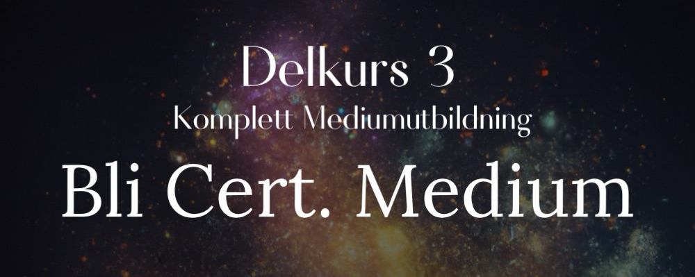 Mediumutbildning delkurs 3 (kull 4)