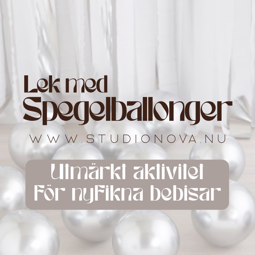 Lek med spegelballonger