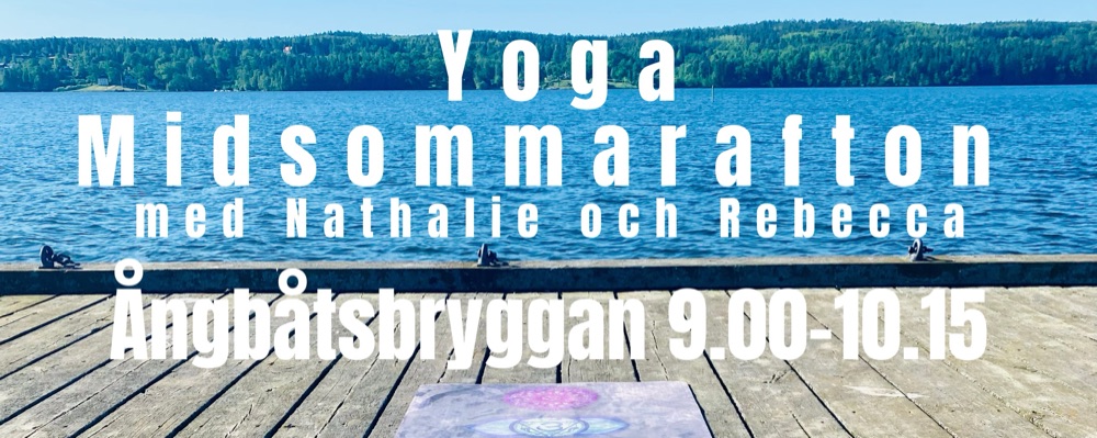 Midsommarafton utomhusyoga med Nathalie och Rebecca!